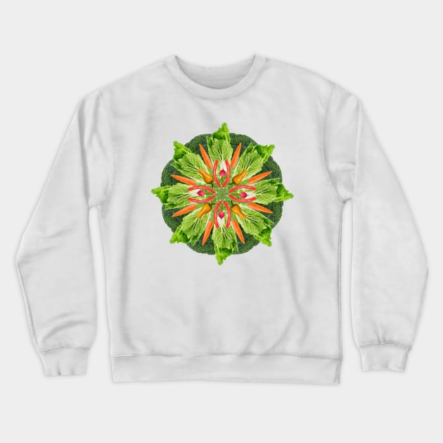 vegan food mandala Crewneck Sweatshirt by burenkaUA